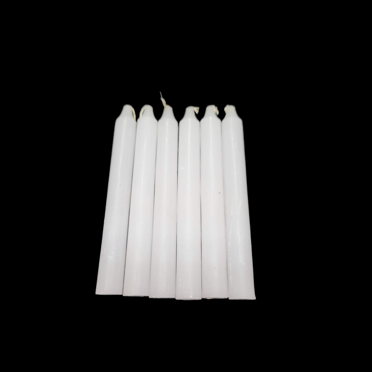 White Spell Candles: 6-Inch Paraffin Wax Ritual Candles, Pack of 6
