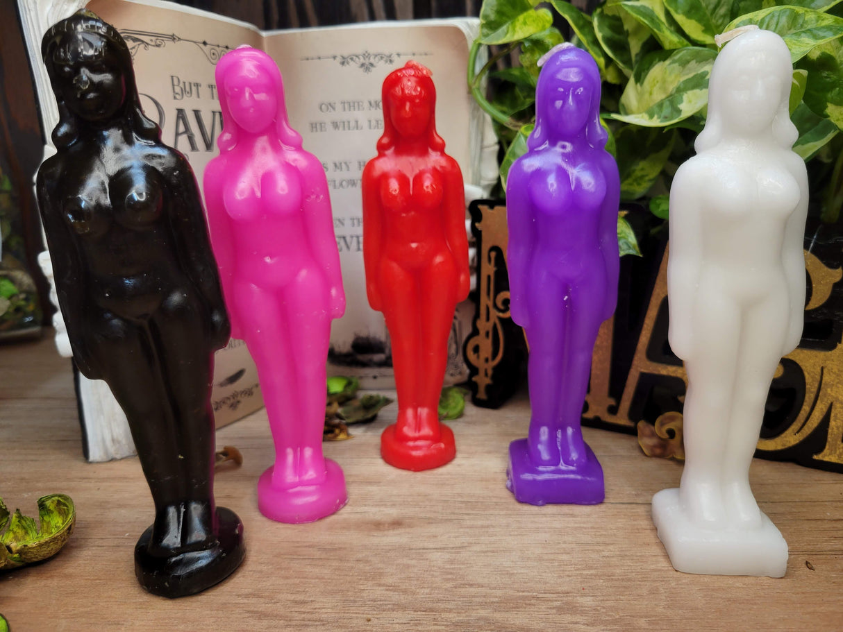Female Form Spell Candle: Ritual Lady Figurine, Decorative Candle