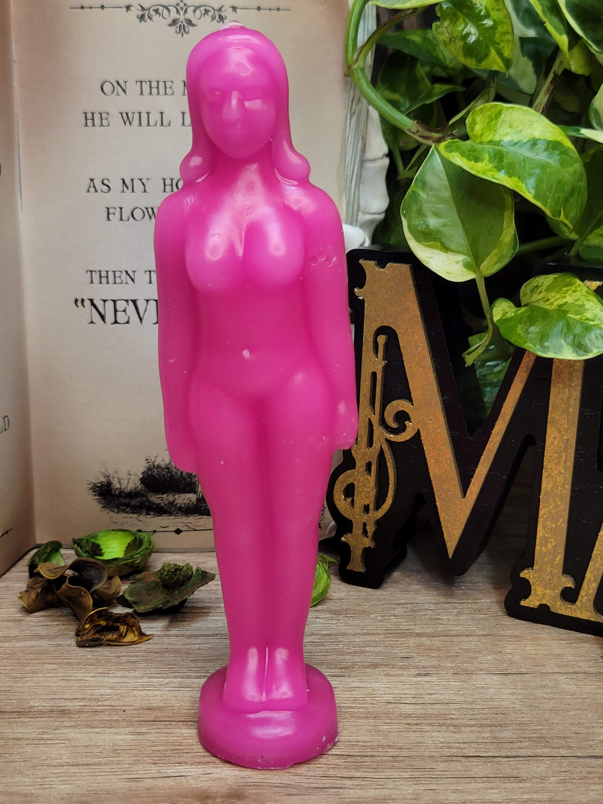 Female Form Spell Candle: Ritual Lady Figurine, Decorative Candle