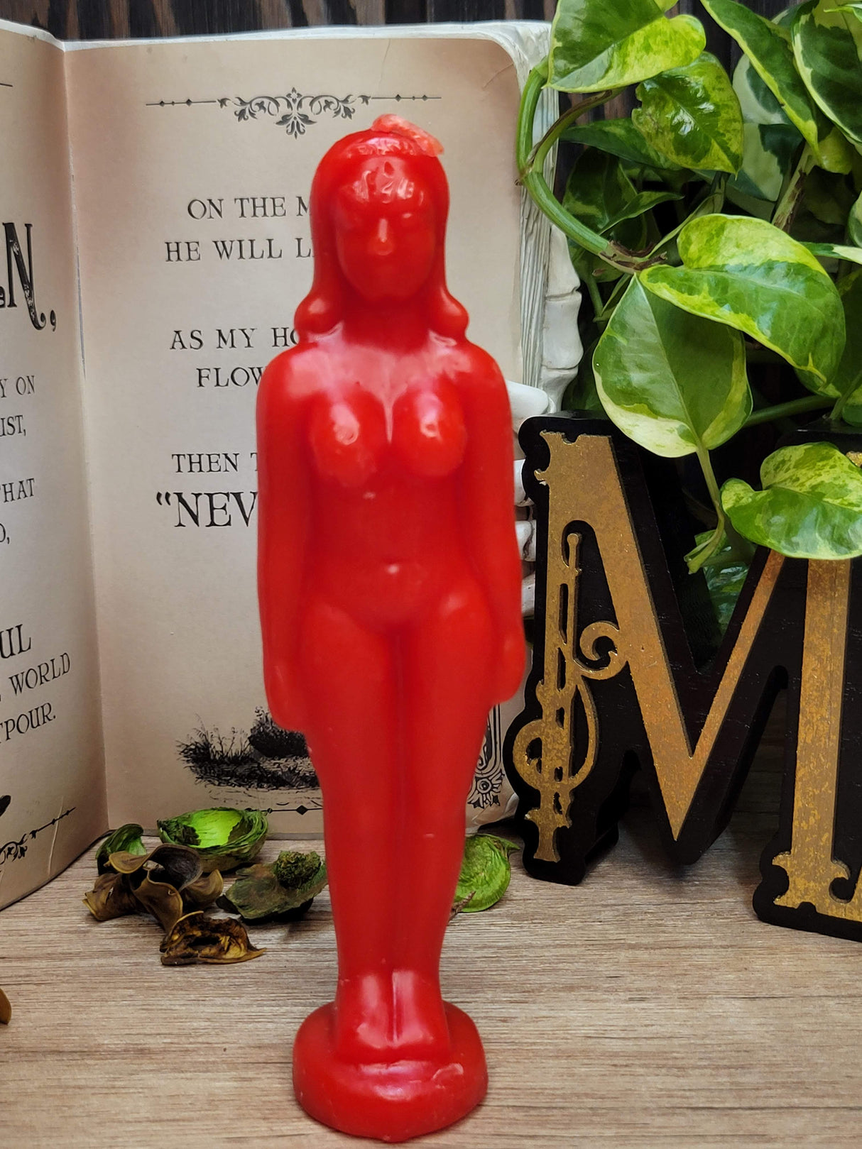 Female Form Spell Candle: Ritual Lady Figurine, Decorative Candle