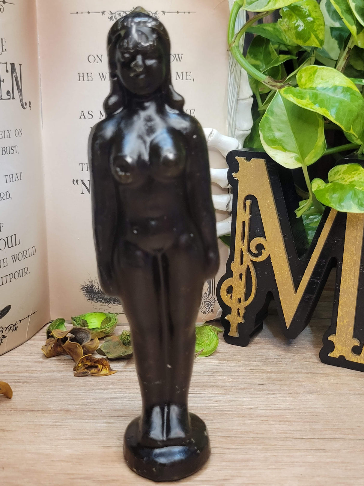 Female Form Spell Candle: Ritual Lady Figurine, Decorative Candle