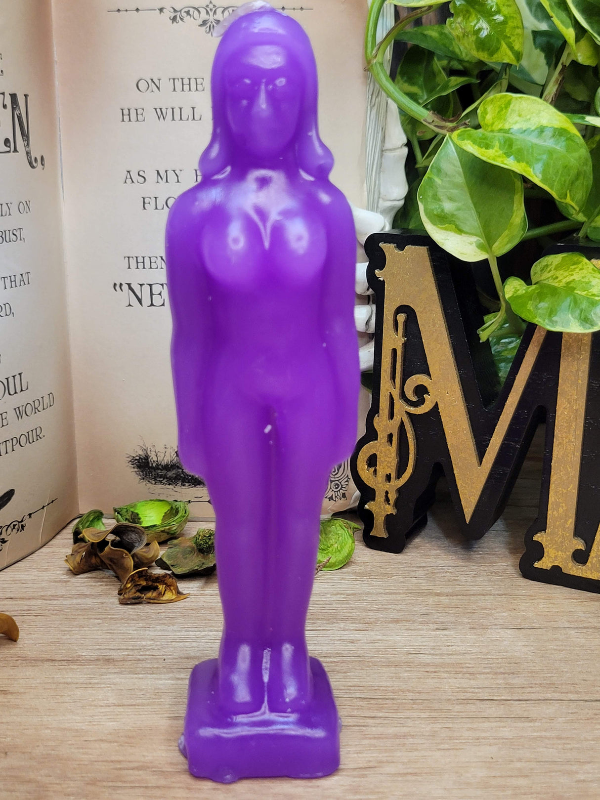 Female Form Spell Candle: Ritual Lady Figurine, Decorative Candle