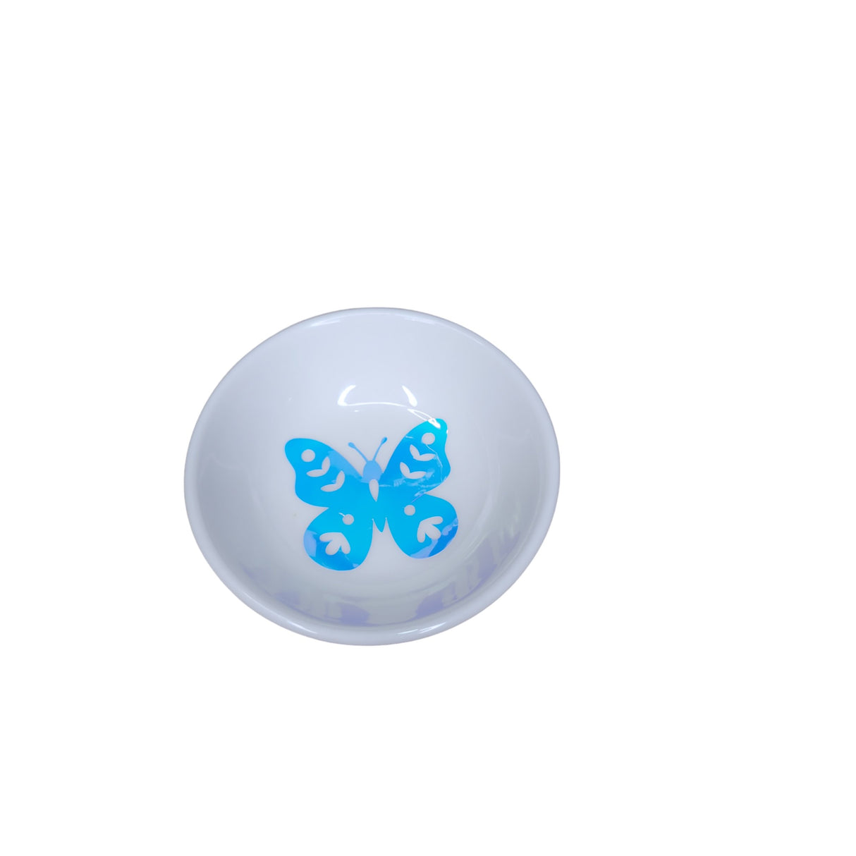 Handmade Butterfly Trinket Dish: Small Ceramic Jewelry Holder
