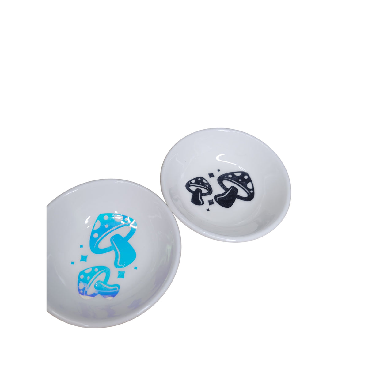 Handmade Moon Mushroom Trinket Dish: Ceramic Jewelry Holder