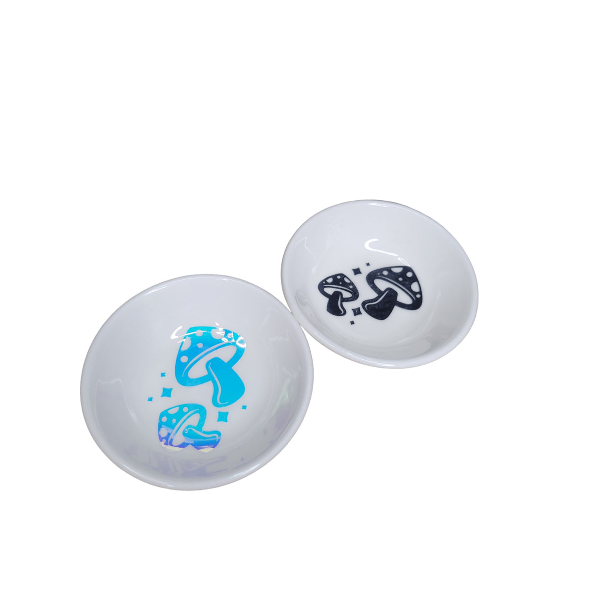 Handmade Moon Mushroom Trinket Dish: Ceramic Jewelry Holder