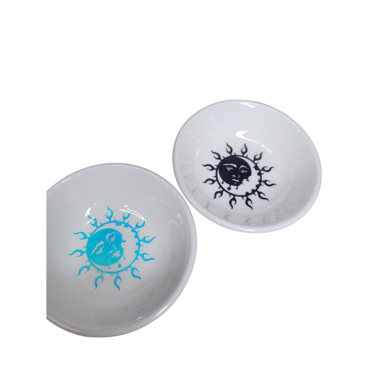 Moon & Sun Handmade trinket dish, small dish, candle holder, Moon and Sun Jewelry holder, Crystals Holders