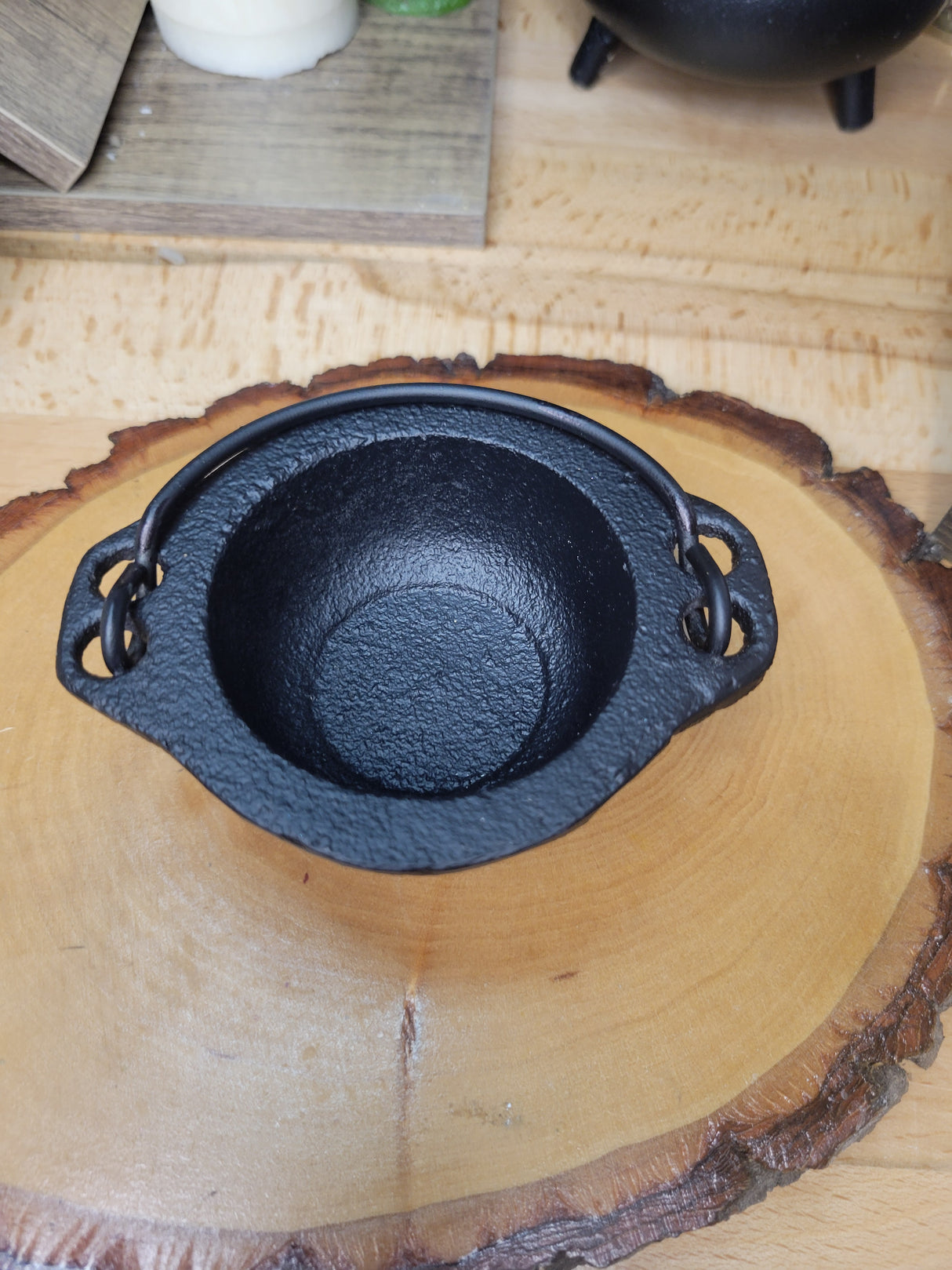 Small Witch Cauldron Cast Iron