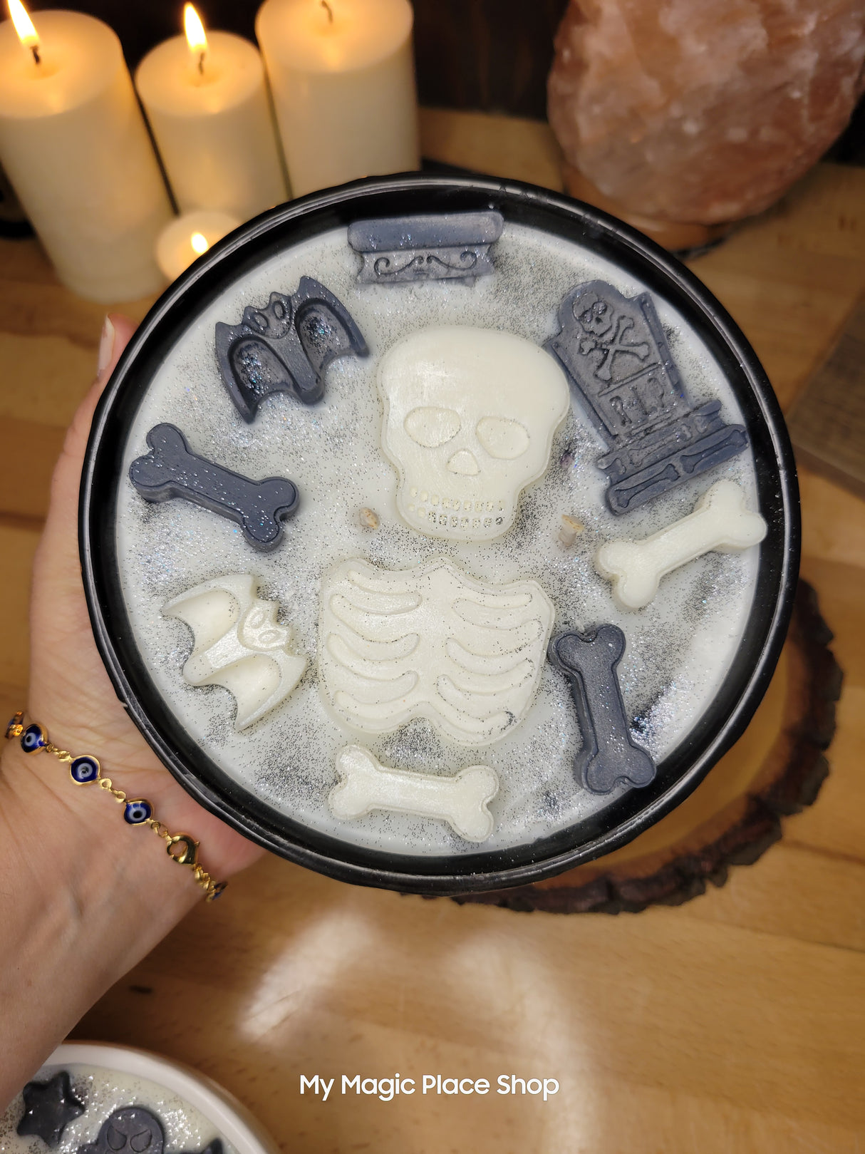 Spider Web Witchy Big Bowl Candle Soy Handmade Candle