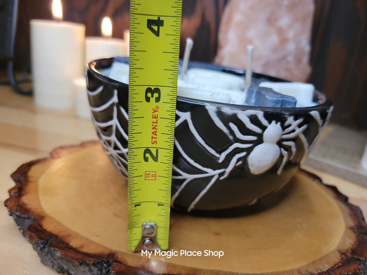 Spider Web Witchy Big Bowl Candle Soy Handmade Candle