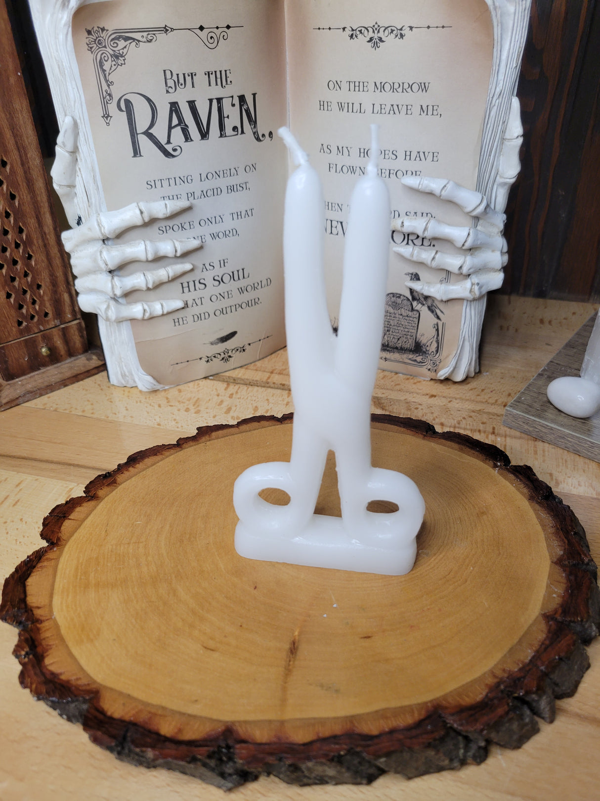 White Scissors shape candle- Cord cutting Candle