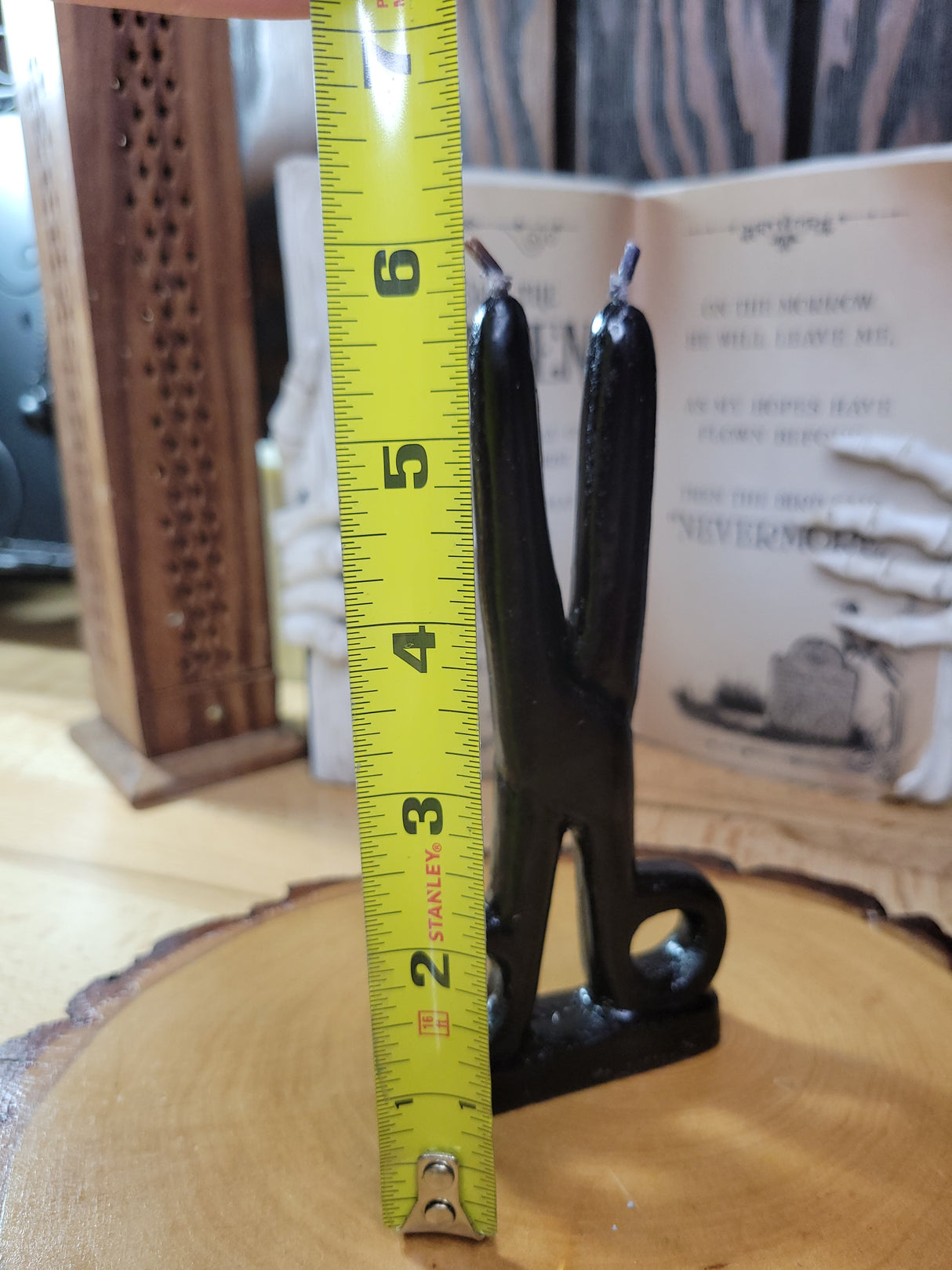 Black Scissors shape candle- Cord cutting Candle