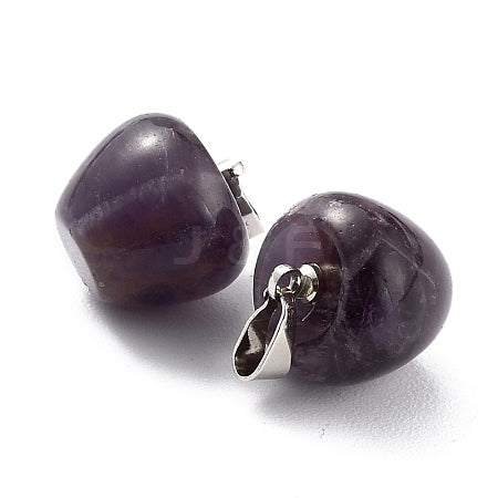 Amethyst Apple Crystal Pendant