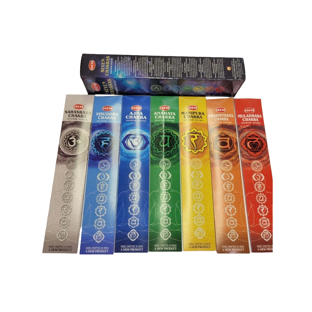 7 CHAKRA Incense Sticks Box of 35 incense sticks