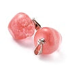 Cherry Quartz Glass Apple Pendant