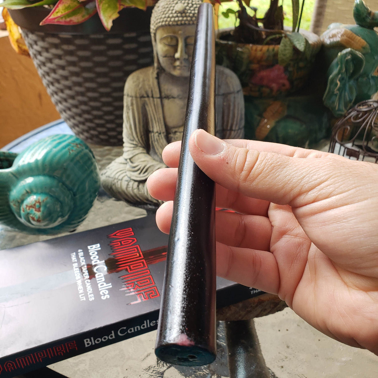 Vampire Tears Candles: Black Taper Candles That Bleed - Box of 4