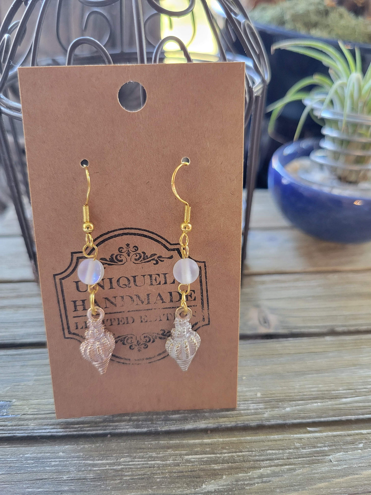 Seashell Charm Earrings: Aphrodite Sea Witch Jewelry