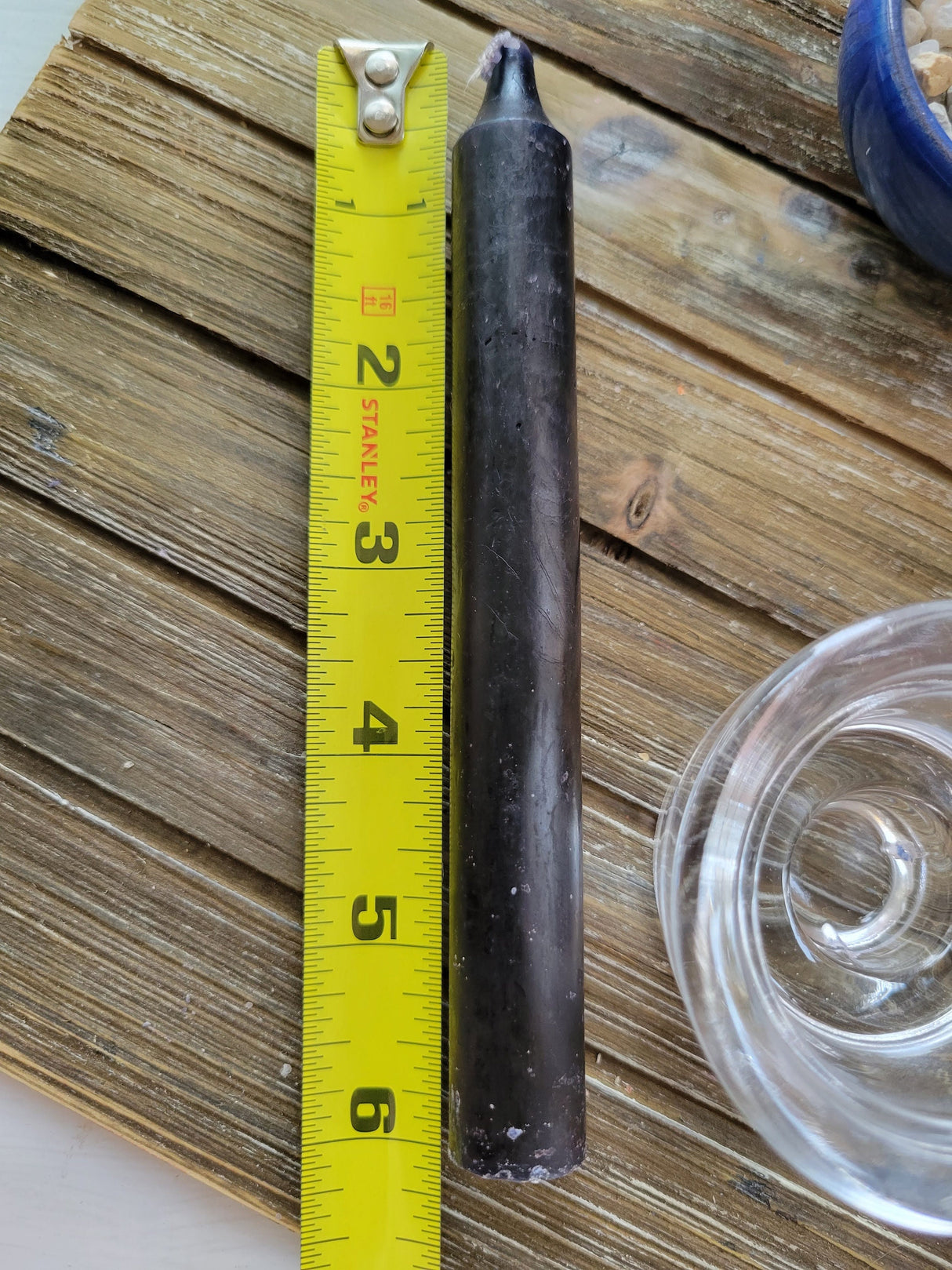 Black Taper Candles: 6-Inch Elegant Candle Set