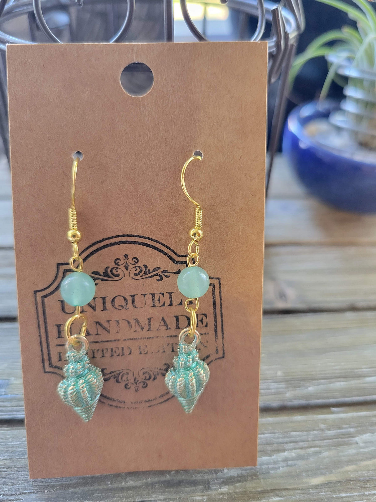 Seashell Charm Earrings: Aphrodite Sea Witch Jewelry