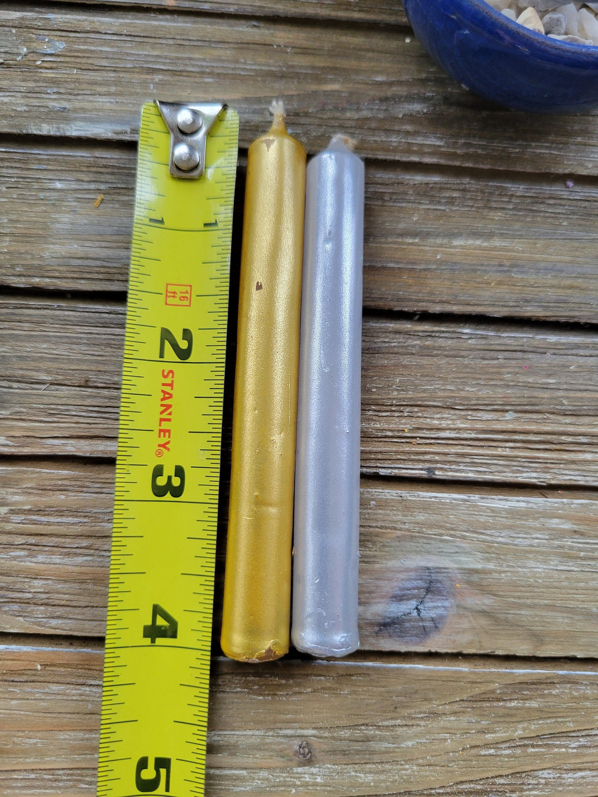 Gold, Silver, and Copper Pack of 10, Chime Candle Spell candles, Sun and moon Candles