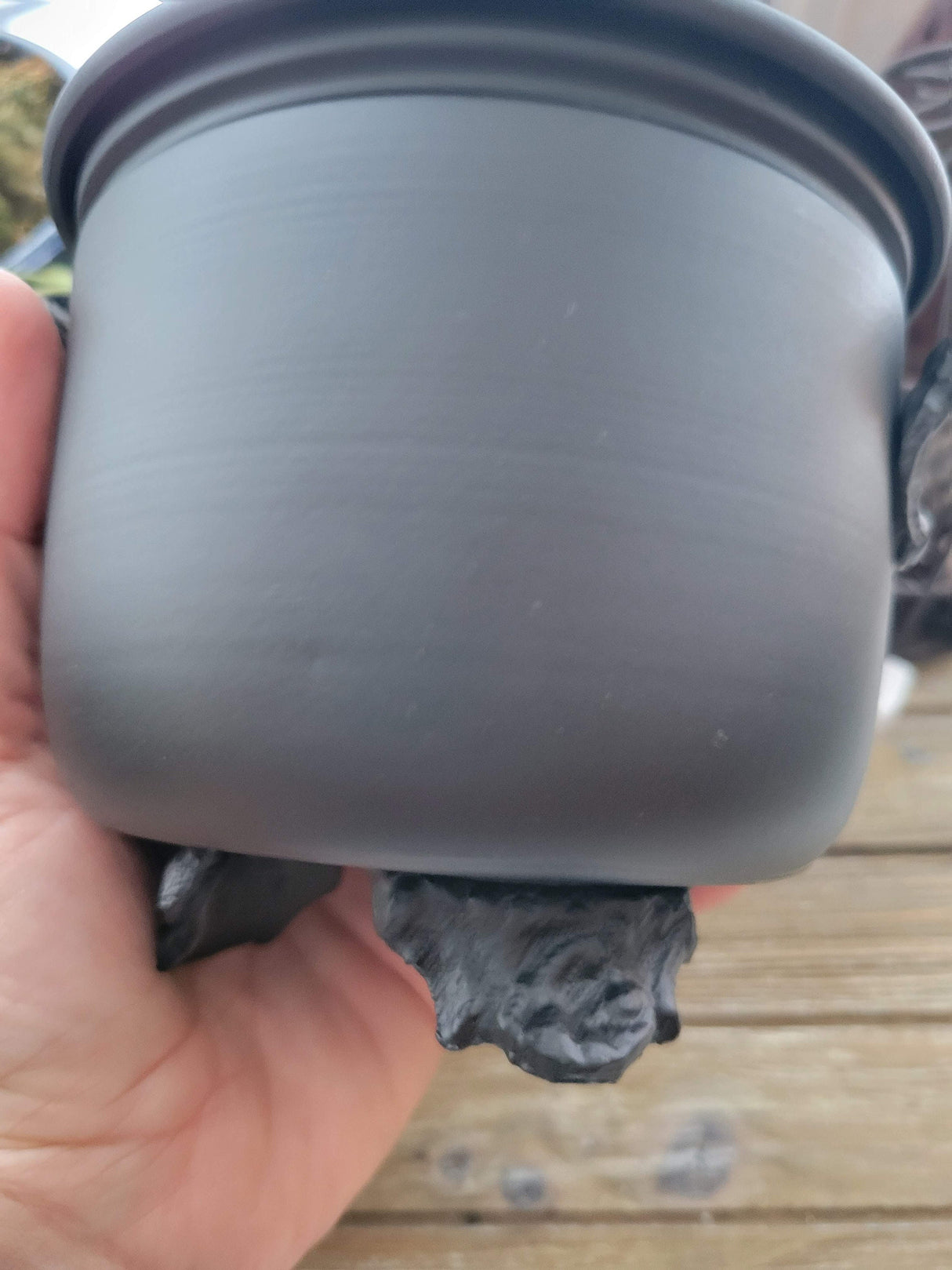 Black Metal Cauldron Burner: Altar Decoration, Incense Smudging