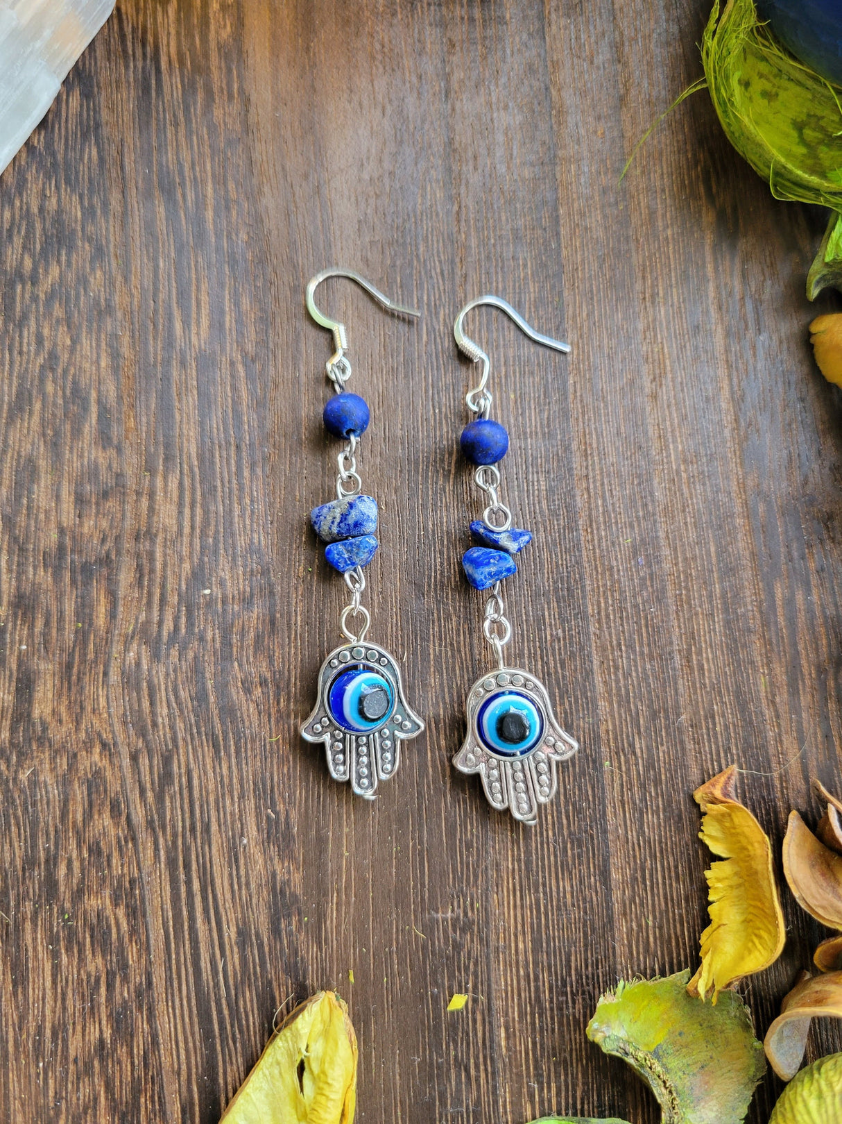 Evil eye protection earrings , evil eye crystal earrings