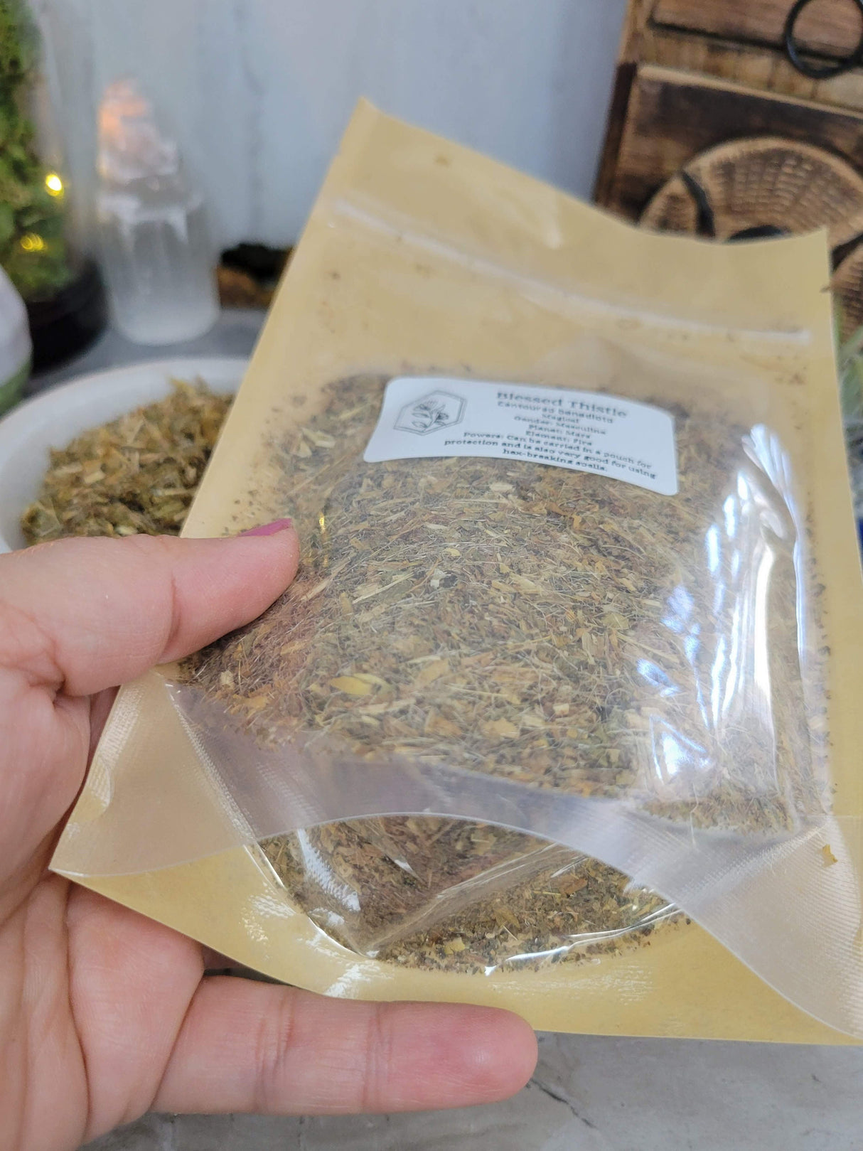 Blessed Thistle Herb - Cut & Sifted - 1oz - Protection