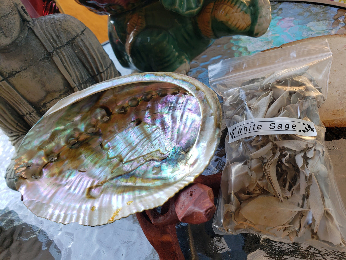 California White Sage Smudge Leaves - 1 oz