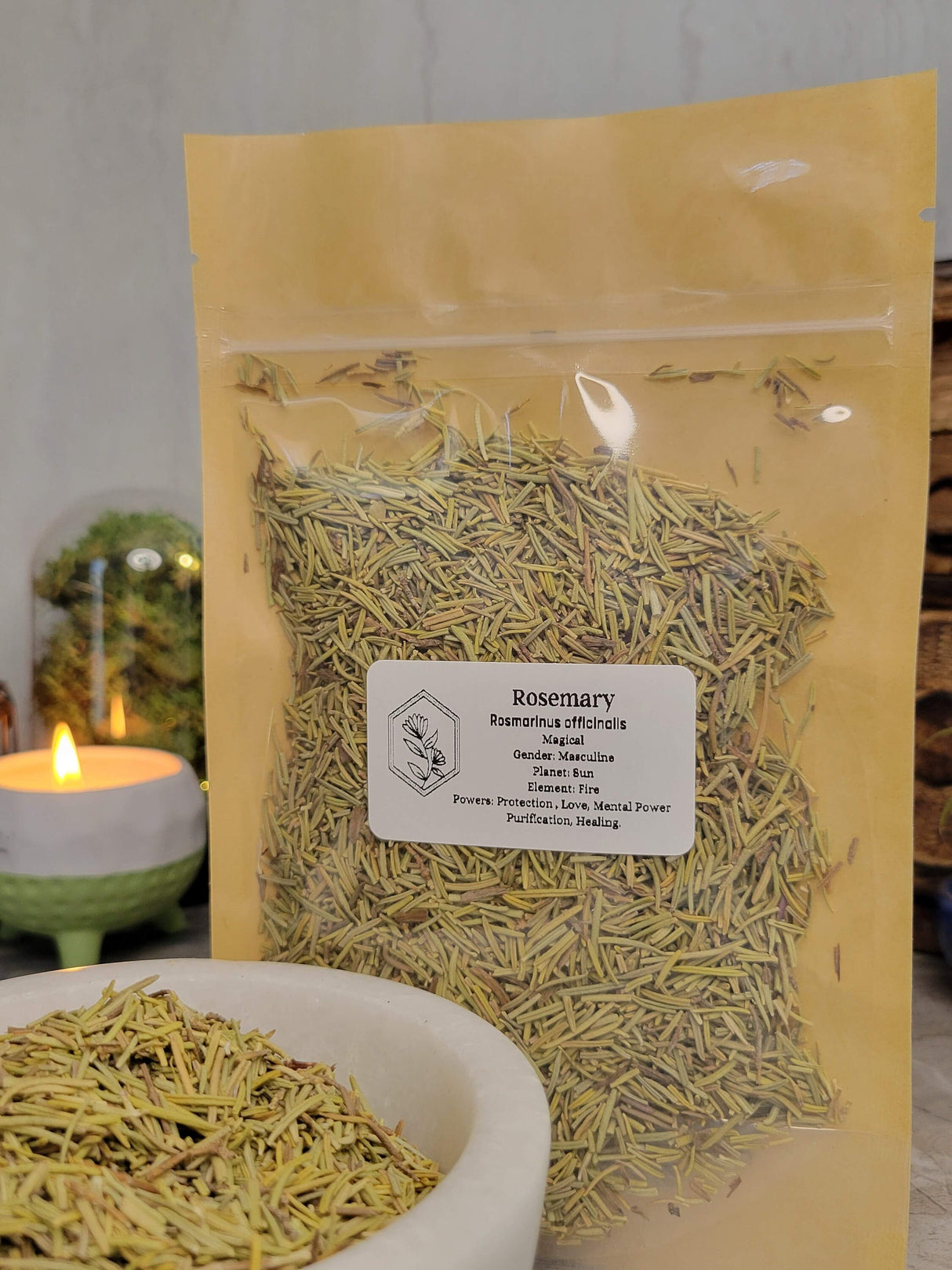 Rosemary, whole, 1oz magical herbs, decoration herbs