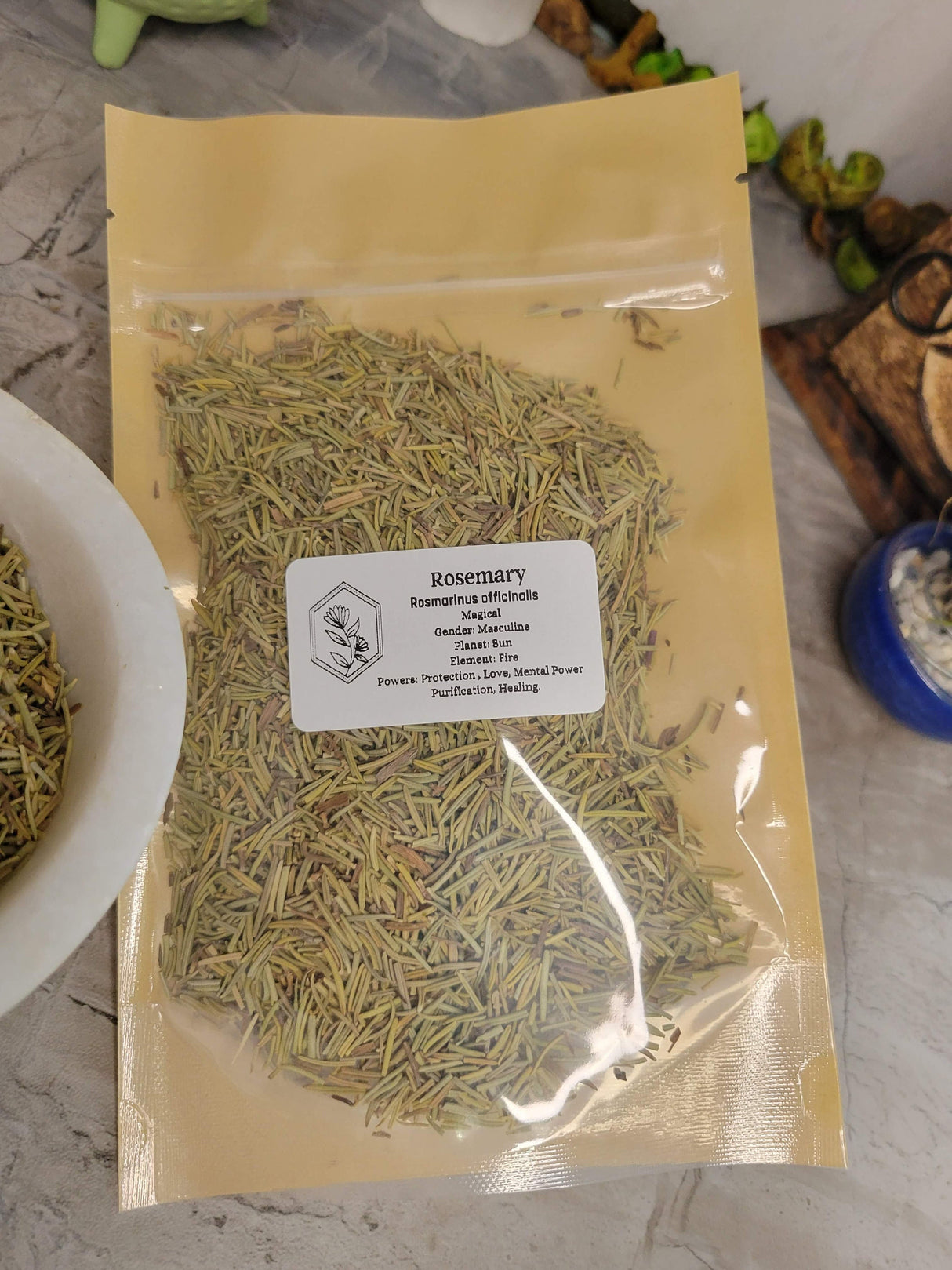Rosemary, whole, 1oz magical herbs, decoration herbs
