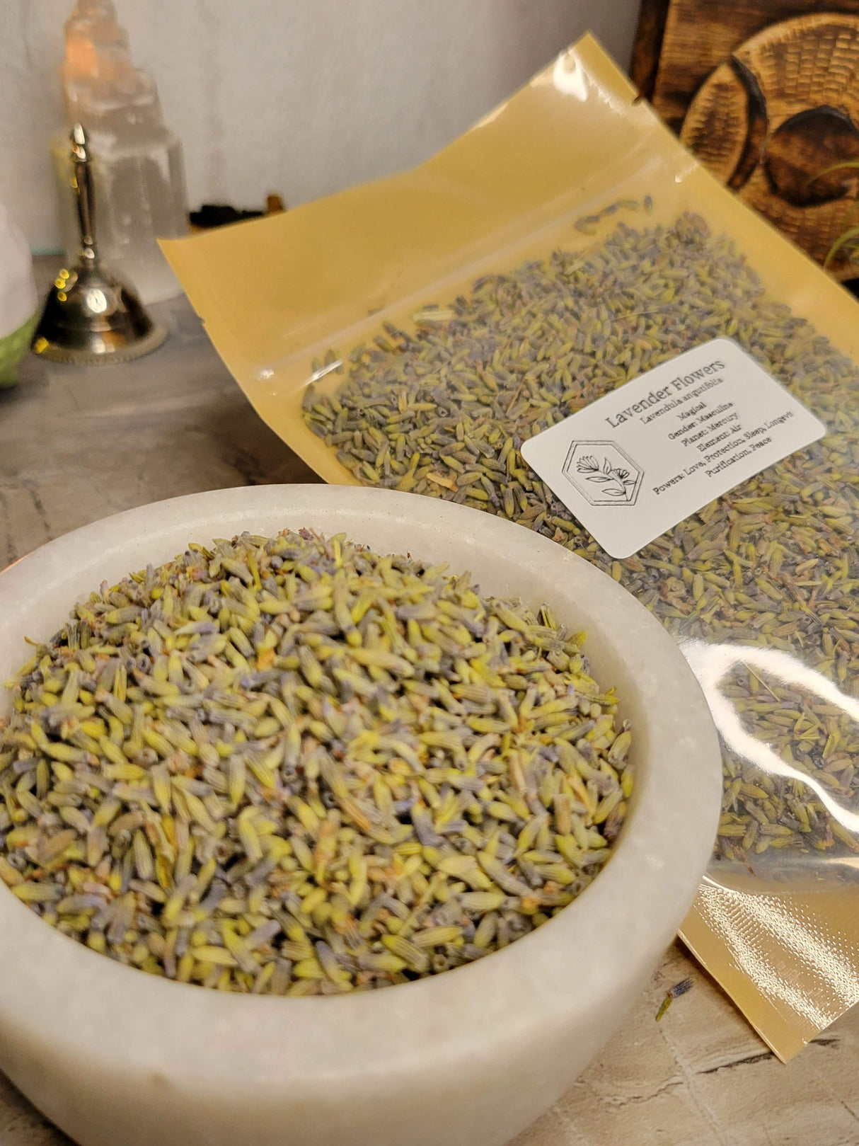 Dried Lavender Flowers 1oz: Magical Herbs for Protection, Love, Purification