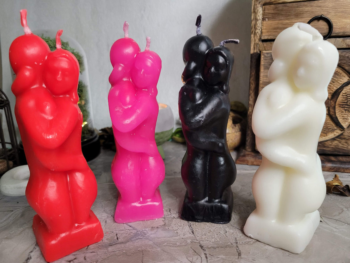 Erotic Couple Candles/ Ritual Candles / Love Candle Handmade