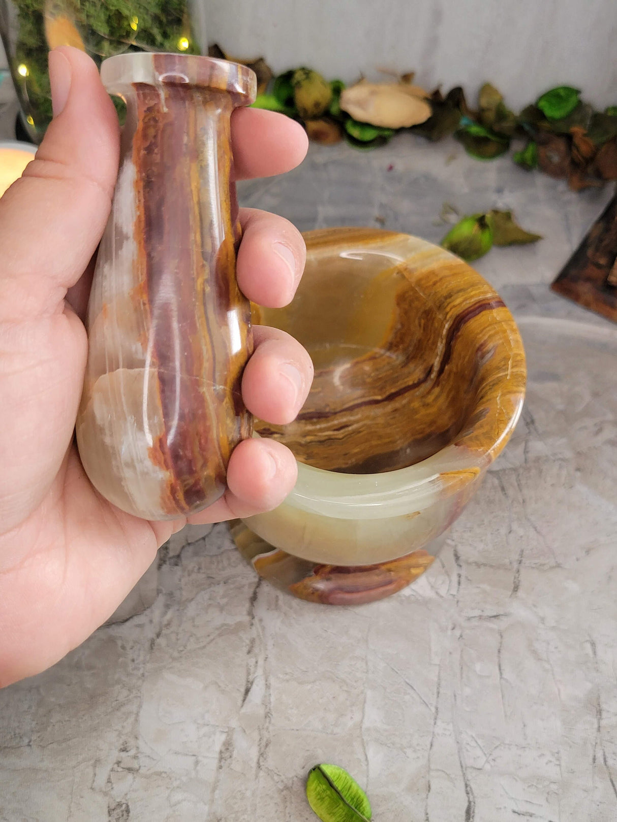 Mortar and pestle set, apothecary set