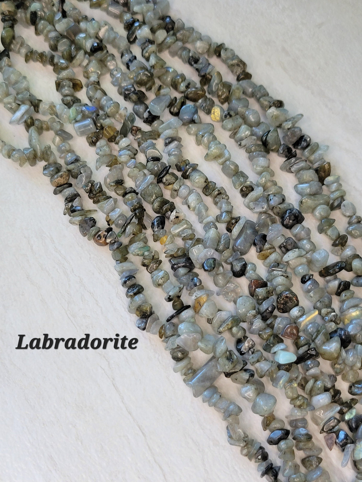 Gemstone Chip Bead Strand: Natural Crystal Necklace Jewelry Making
