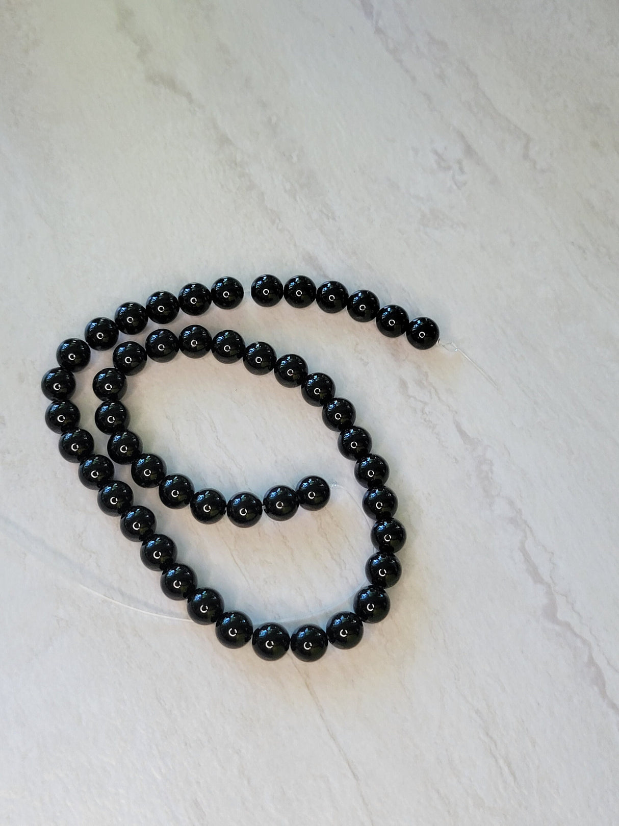 Black onyx Natural round bead strands, Jewelry making, Onyx Beads
