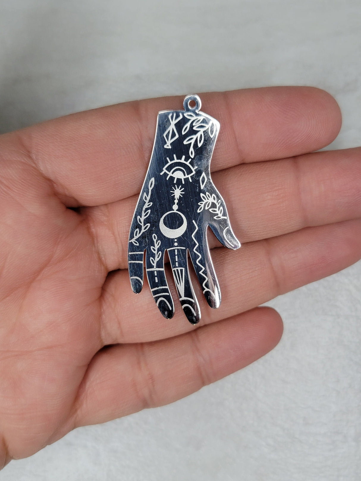 Magic hand charms, stainless steel charms, jewelry making