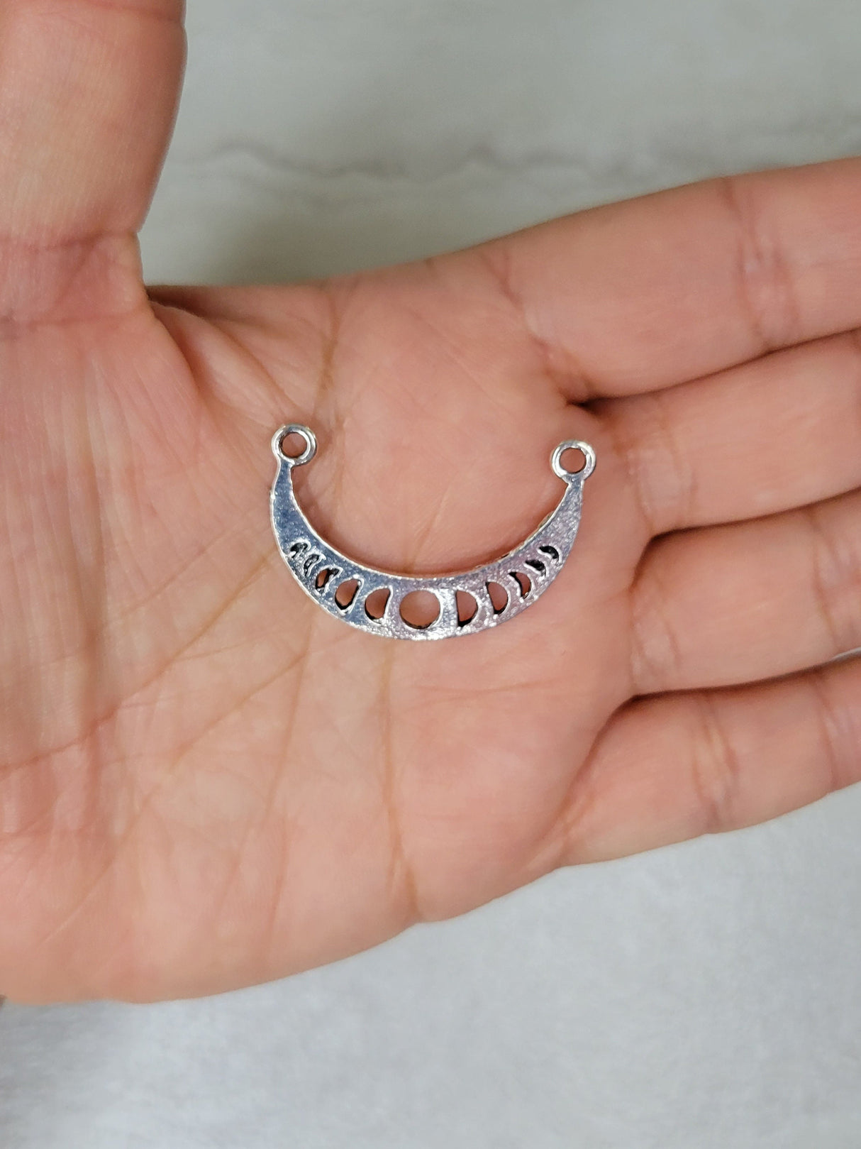 Moon phase pendants , moon charms, jewelry making