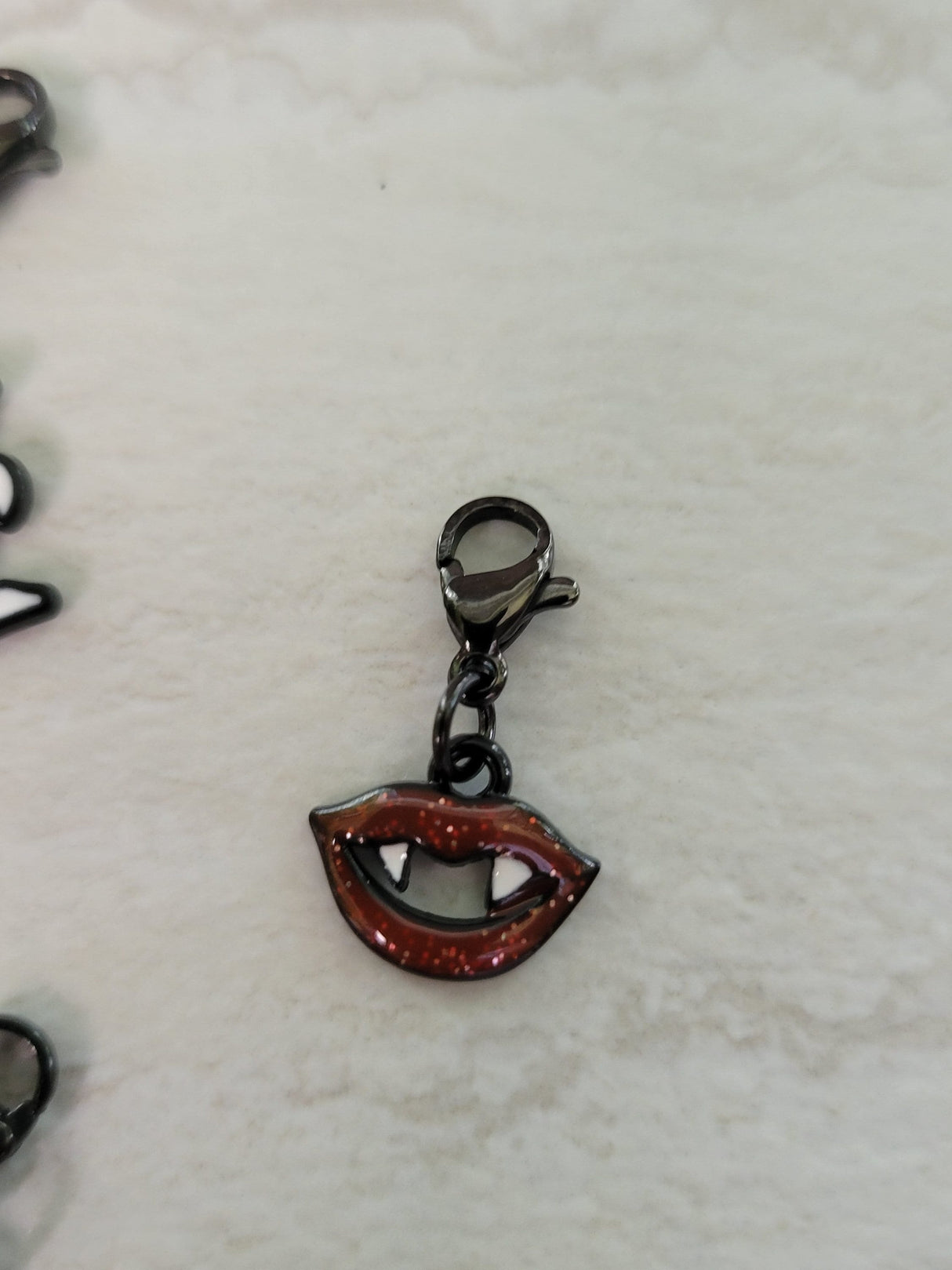 Halloween Enamel Charm Pendants: Castle, Ghost, Pumpkin, Hat, Mouth - 5pc Set