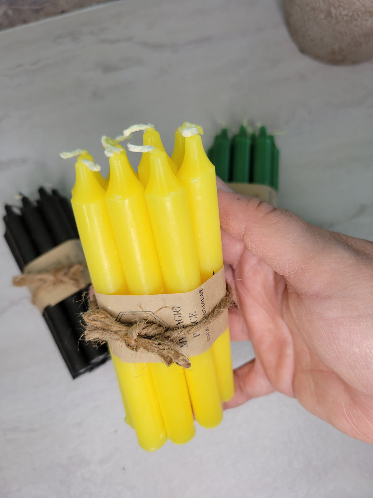 Chime Candles Set: 5" Unscented Spell Candles for Rituals - 10 Pack