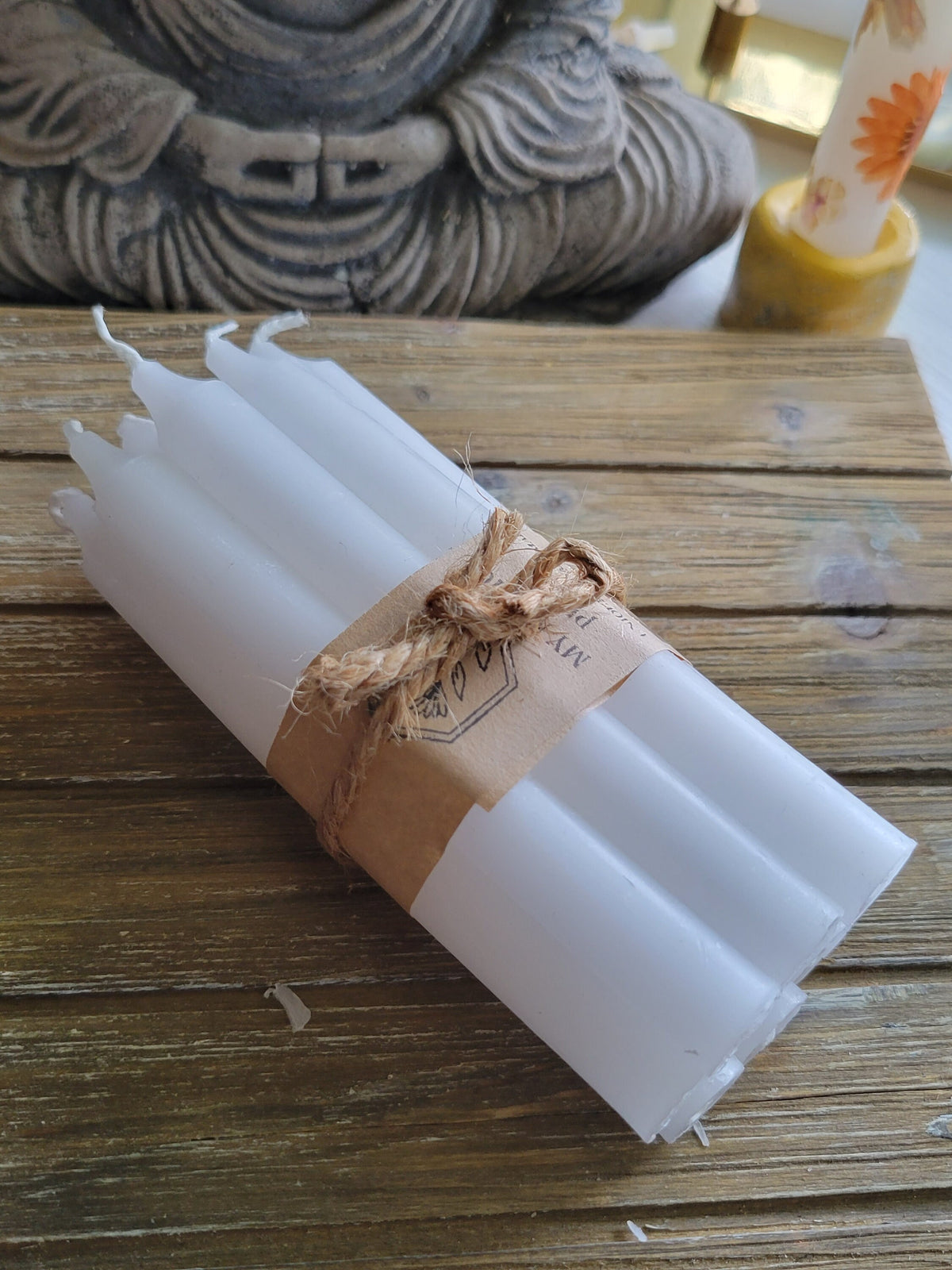 Chime Candles Set: 5" Unscented Spell Candles for Rituals - 10 Pack