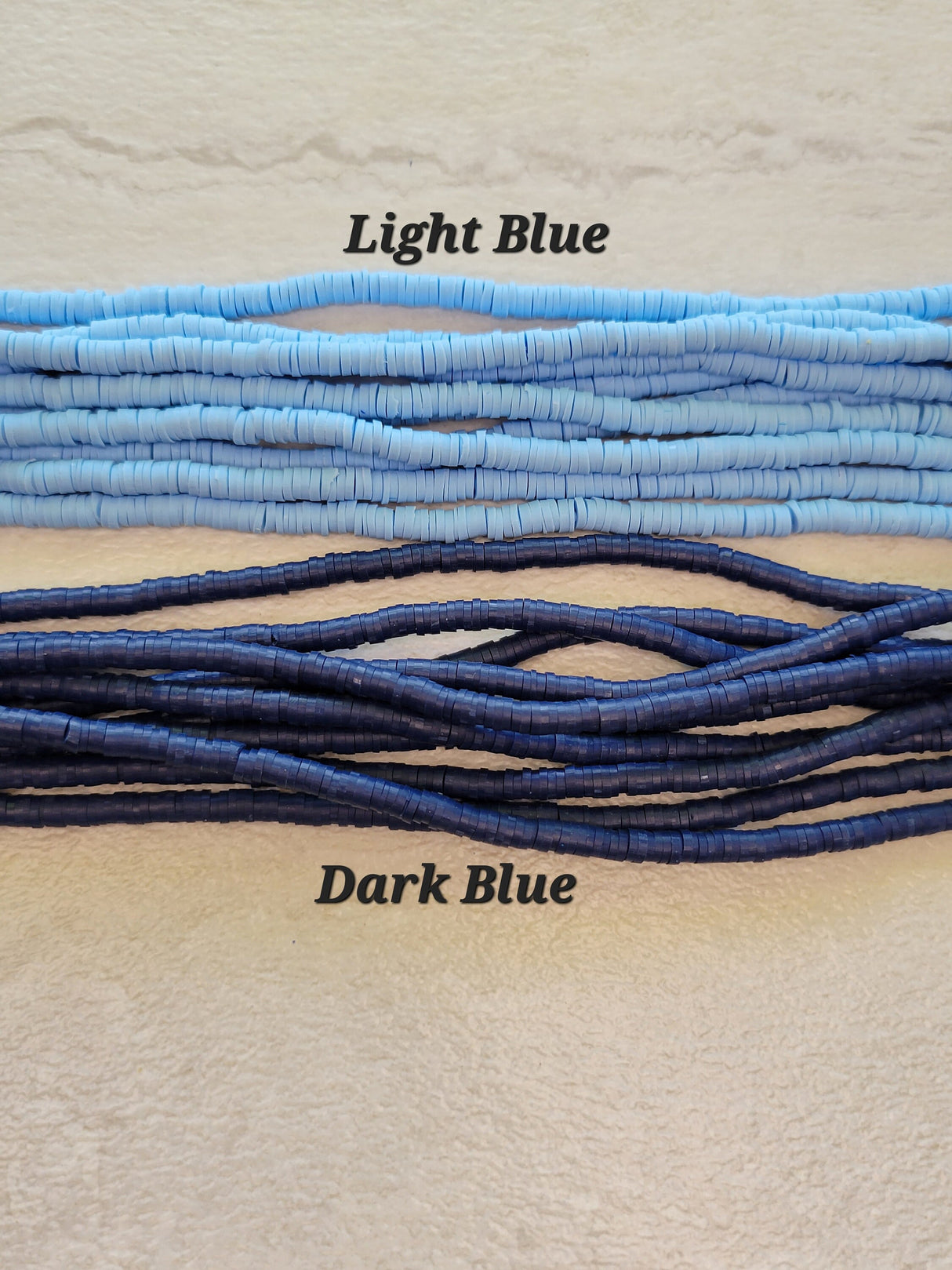 Handmade Polymer Clay Heishi Beads, 4mm Disc Beads