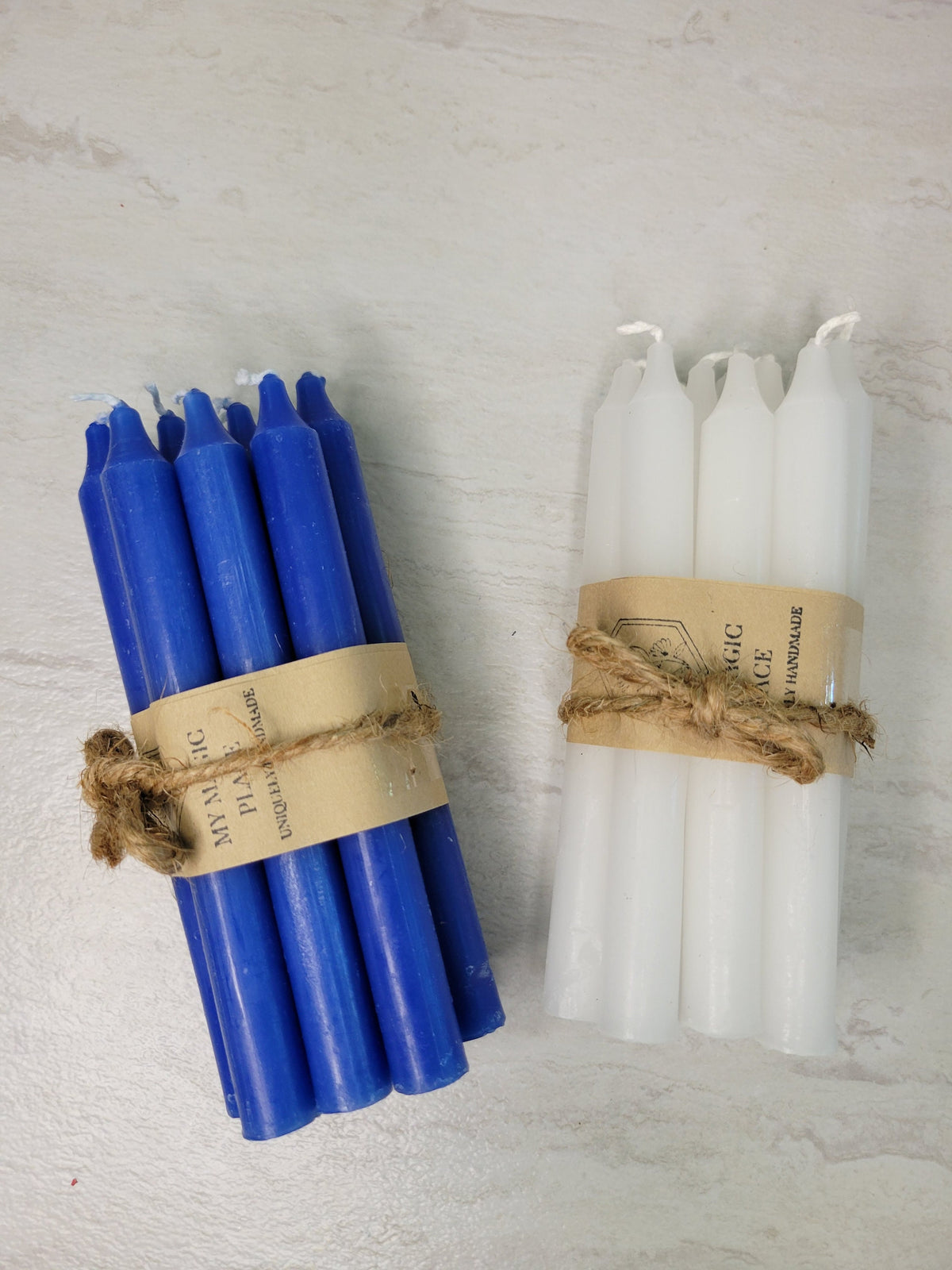 Chime Candles Set: 5" Unscented Spell Candles for Rituals - 10 Pack