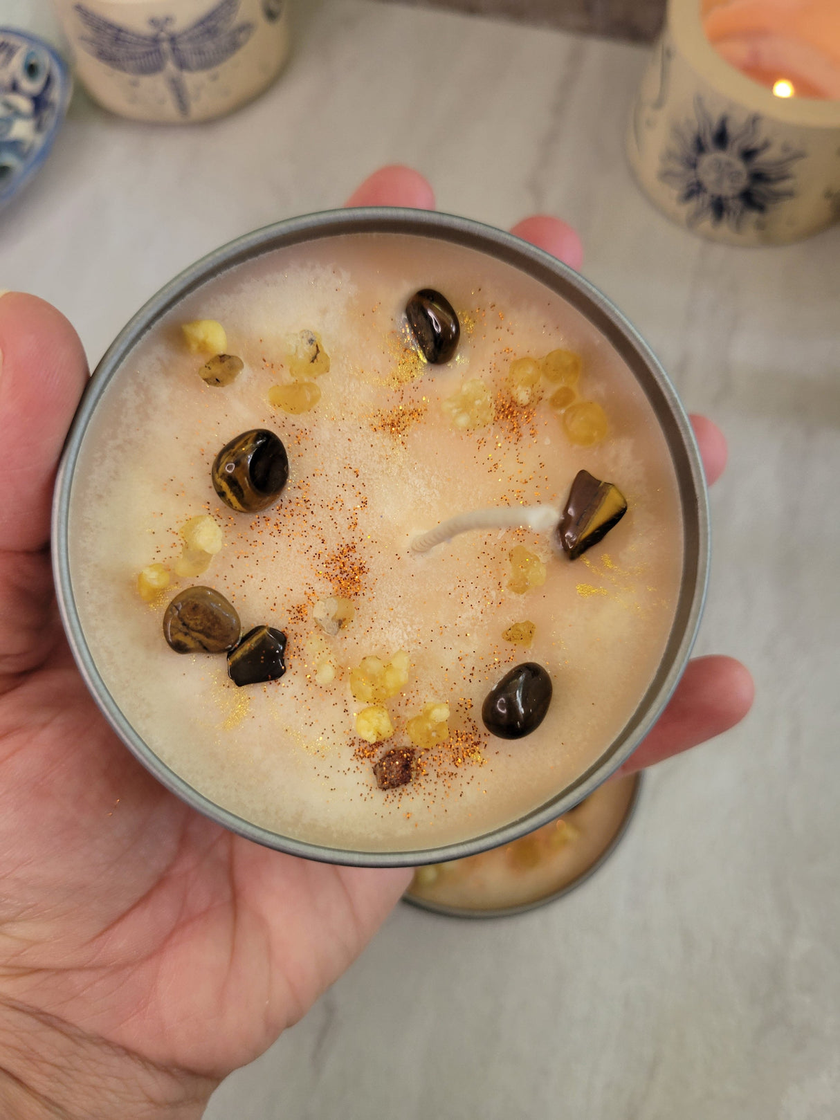 Frankincense and Myrrh candle meditation cleansing space candle