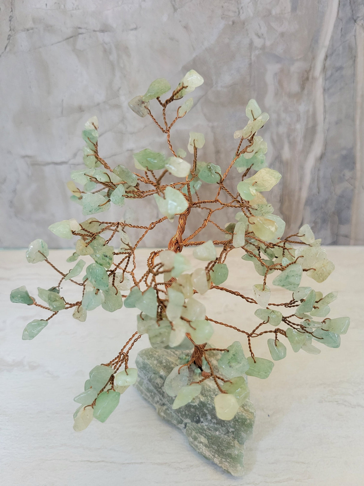 Amethyst , Green Aventurine ,Rose Quartz Tree Of Life (7 inch)