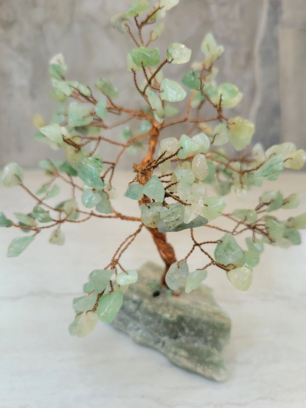 Amethyst , Green Aventurine ,Rose Quartz Tree Of Life (7 inch)