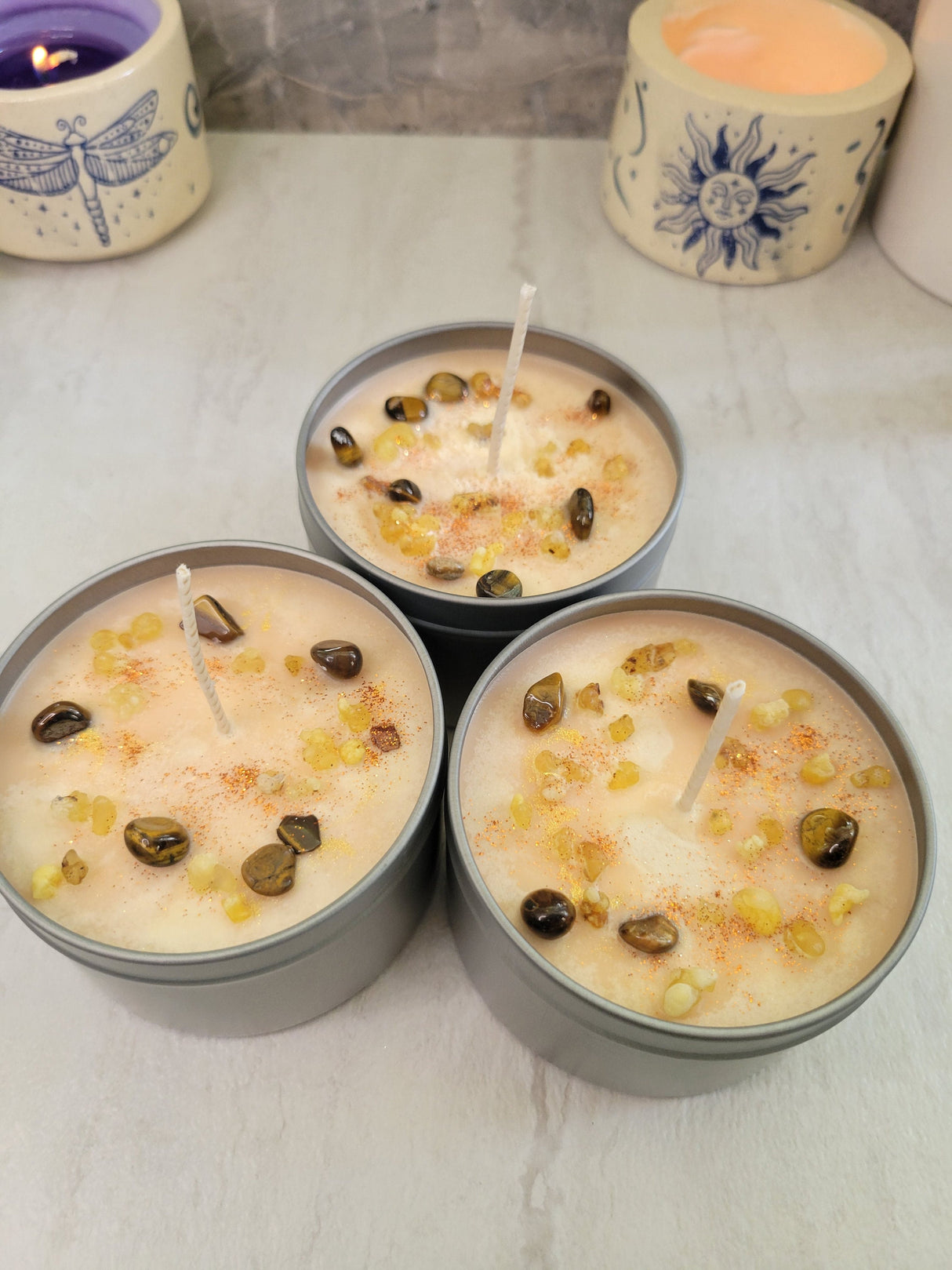 Frankincense and Myrrh candle meditation cleansing space candle