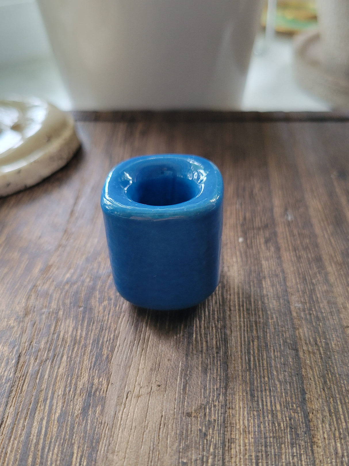 Mini Ceramic Chime Candle Holder: Altar Decor, Multiple Colors