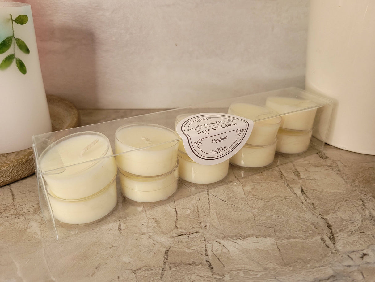 Scented Soy Wax Tea Lights - 10 Pack