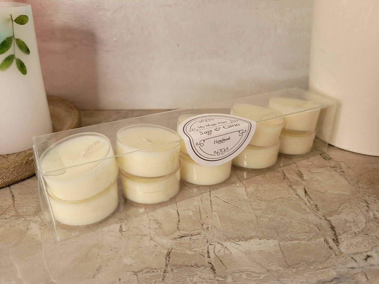 Scented Soy Wax Tea Lights - 10 Pack