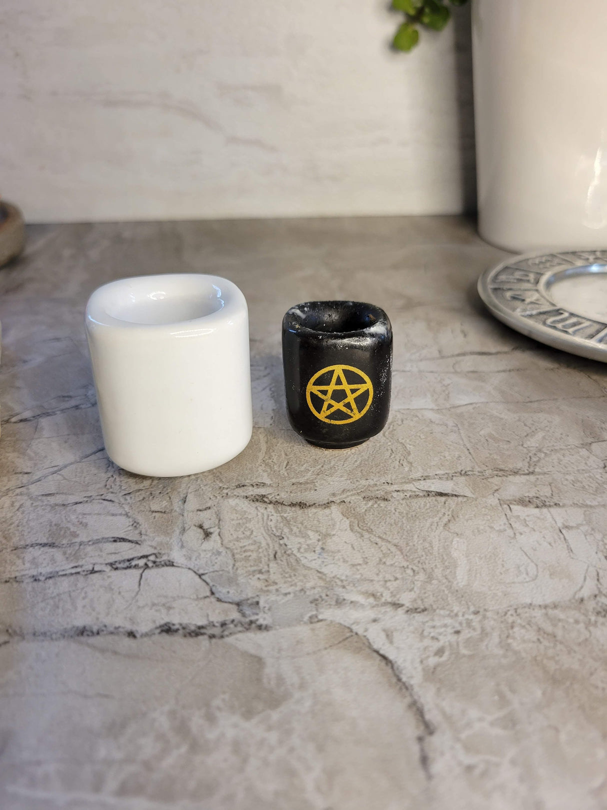 Handmade Ceramic Taper Candle Holder: Elegant Home Decor