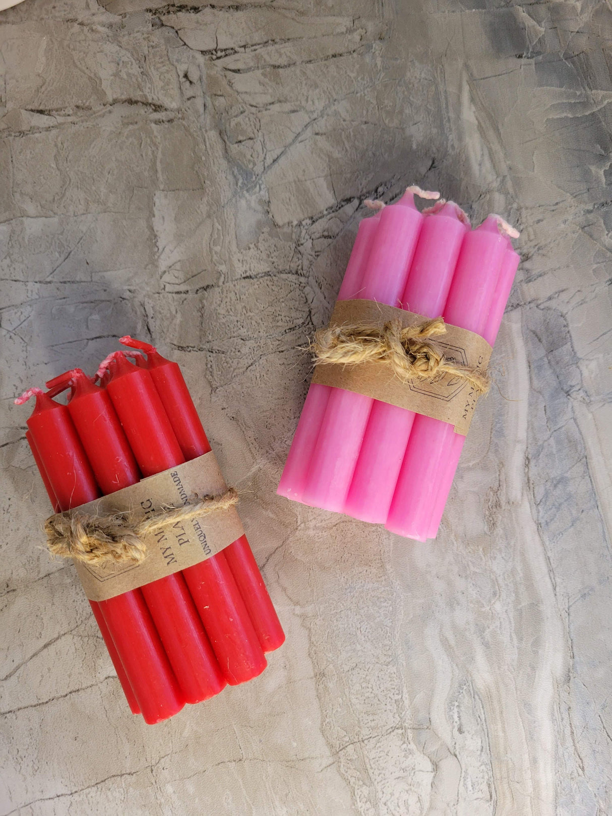 Mini Chime Spell Candles - Unscented Ritual Candles, Set of 10